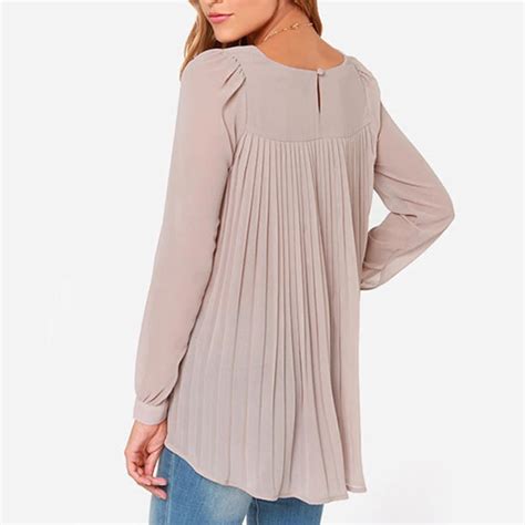 blouse pleated|Womens Pleated Blouses